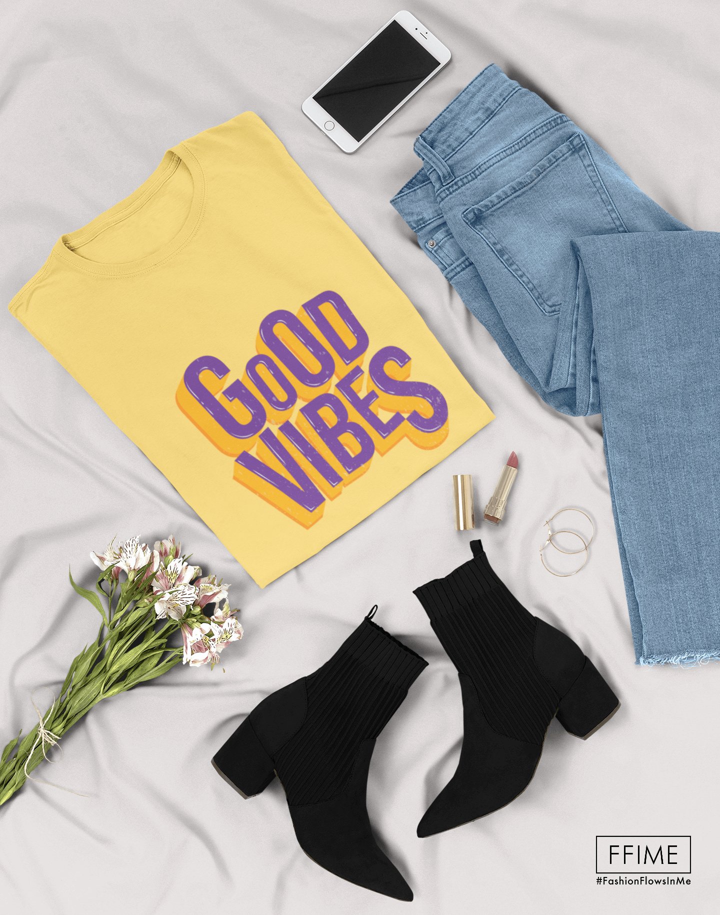 Fashionable Good Vibes Short-Sleeve Unisex T-Shirt