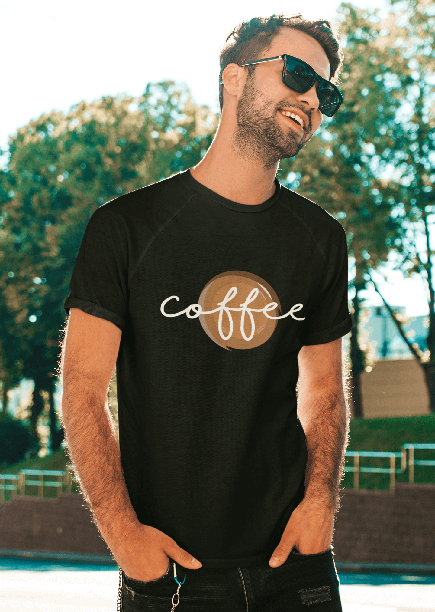 Coffee Lovers Short-Sleeve Black Unisex T-Shirt