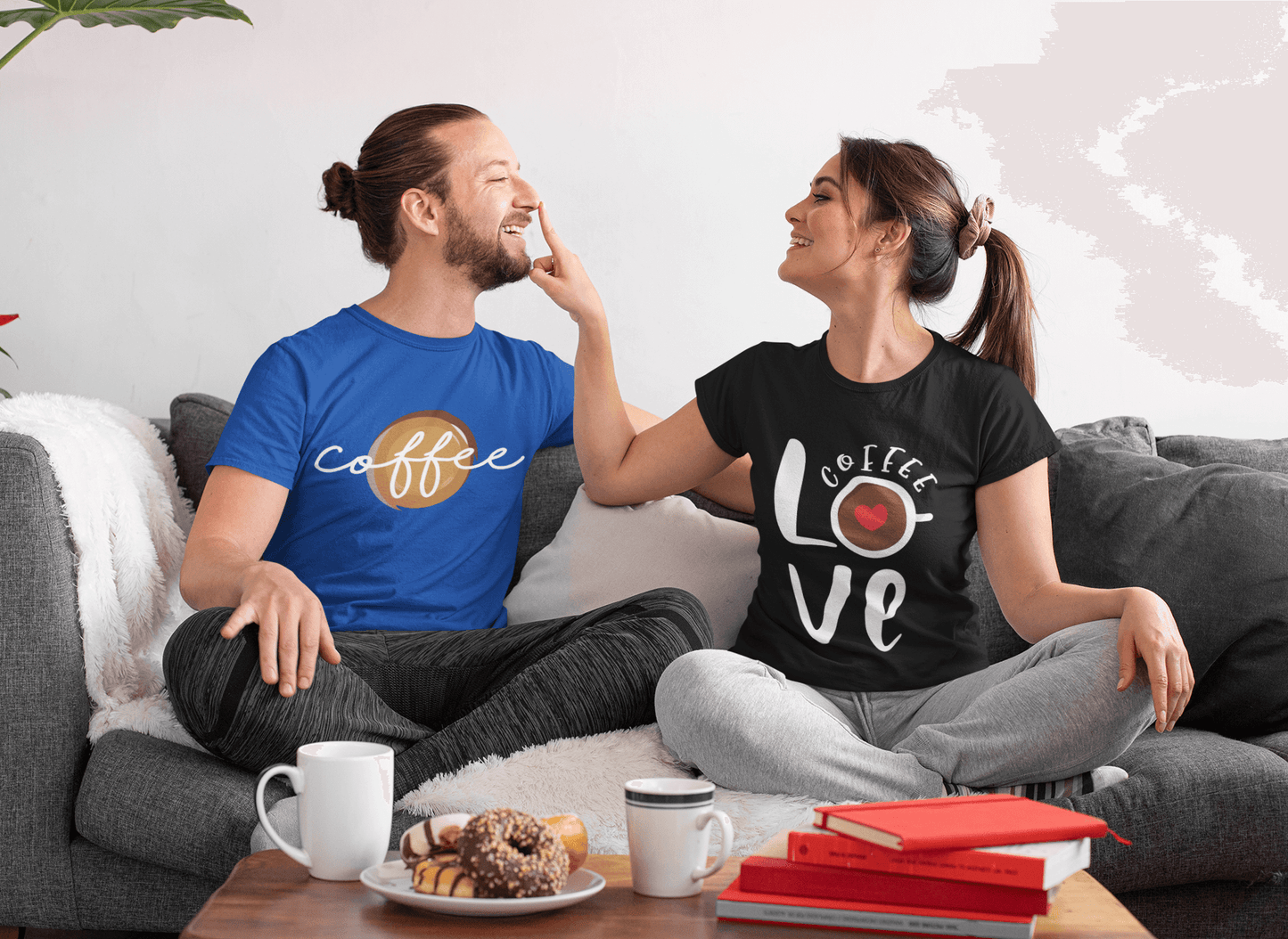 Couple Coffee Love Short-Sleeve Unisex T-Shirt