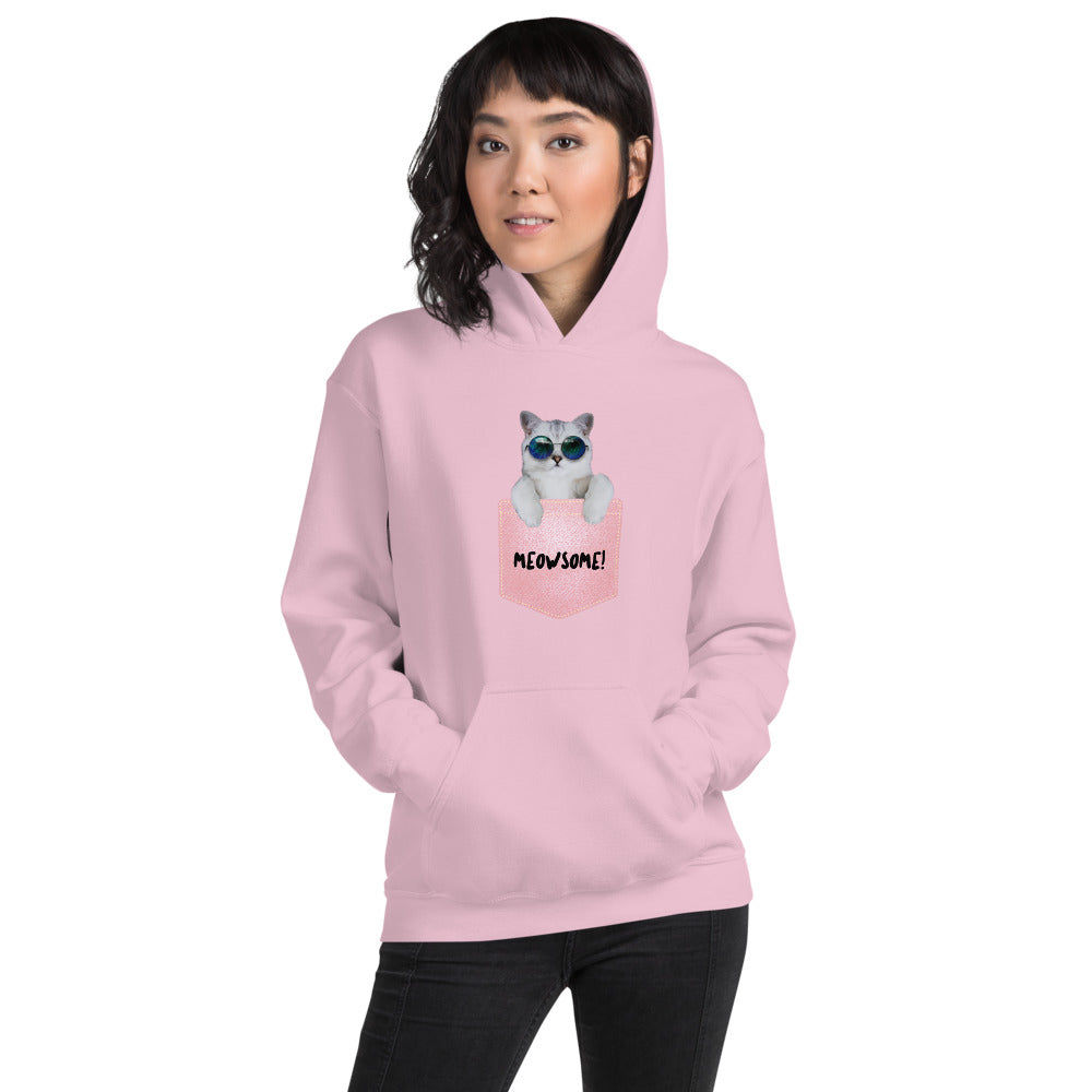 Pink Hoodie for Women | Meowsome Cat Hoodie