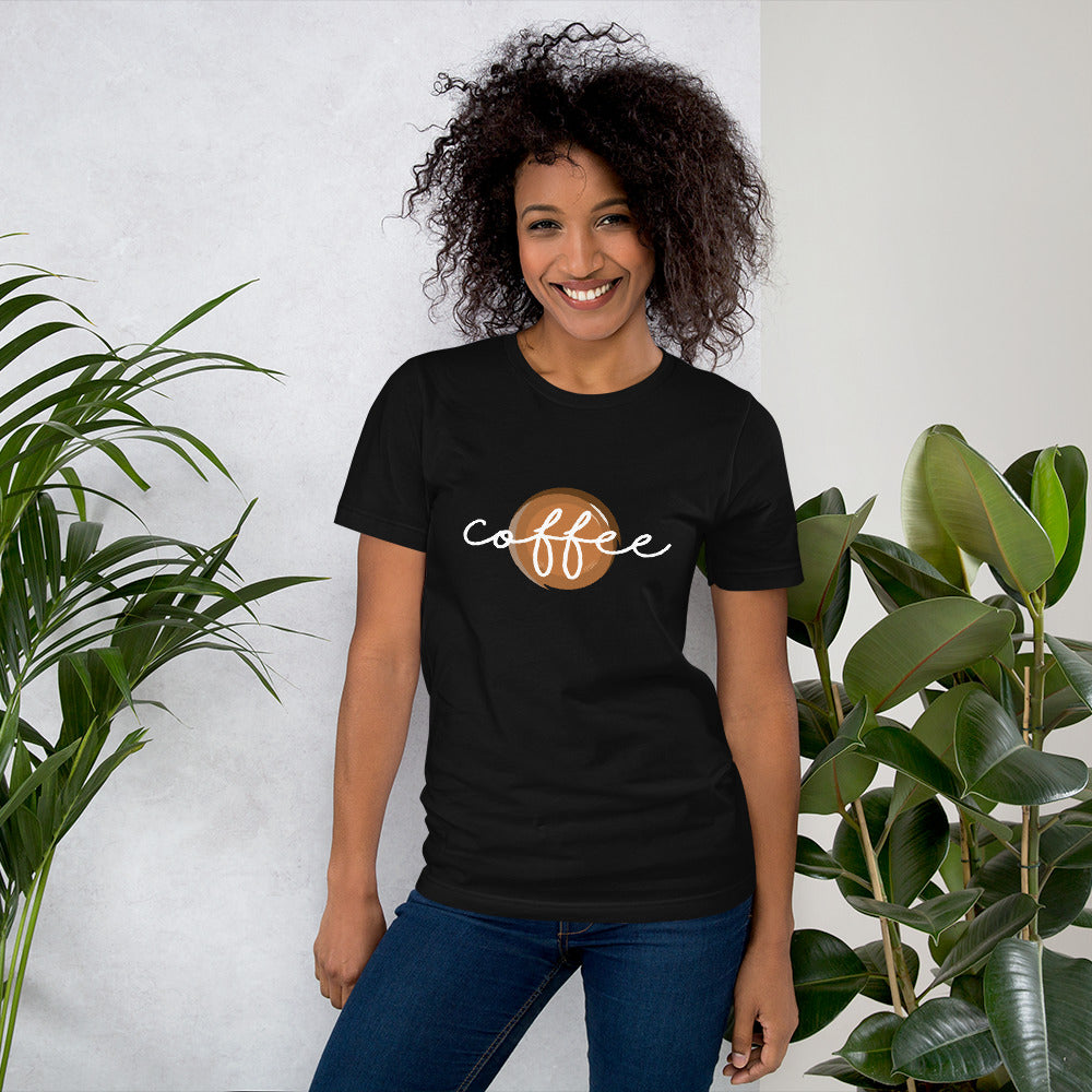 Coffee Lovers Short-Sleeve Black Unisex T-Shirt